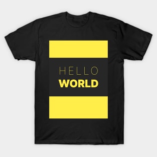 Hello World Yellow Two T-Shirt